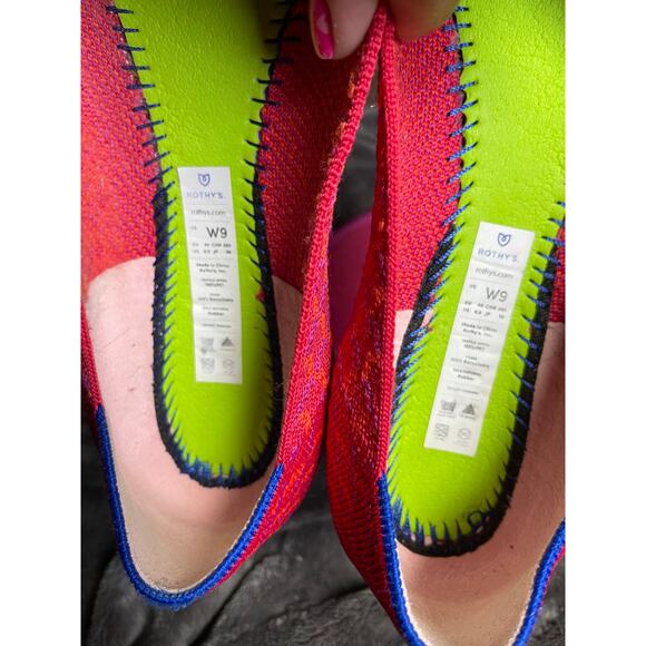 Rothy's Flat - Pomegranate Grid - EUC - 9 - Picture 10 of 10